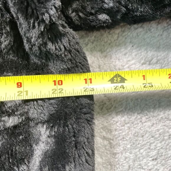 Y2k Faux Fur Coat Women's Full Zip Hoodie Jacket Oversized XL - Picture 3 of 5